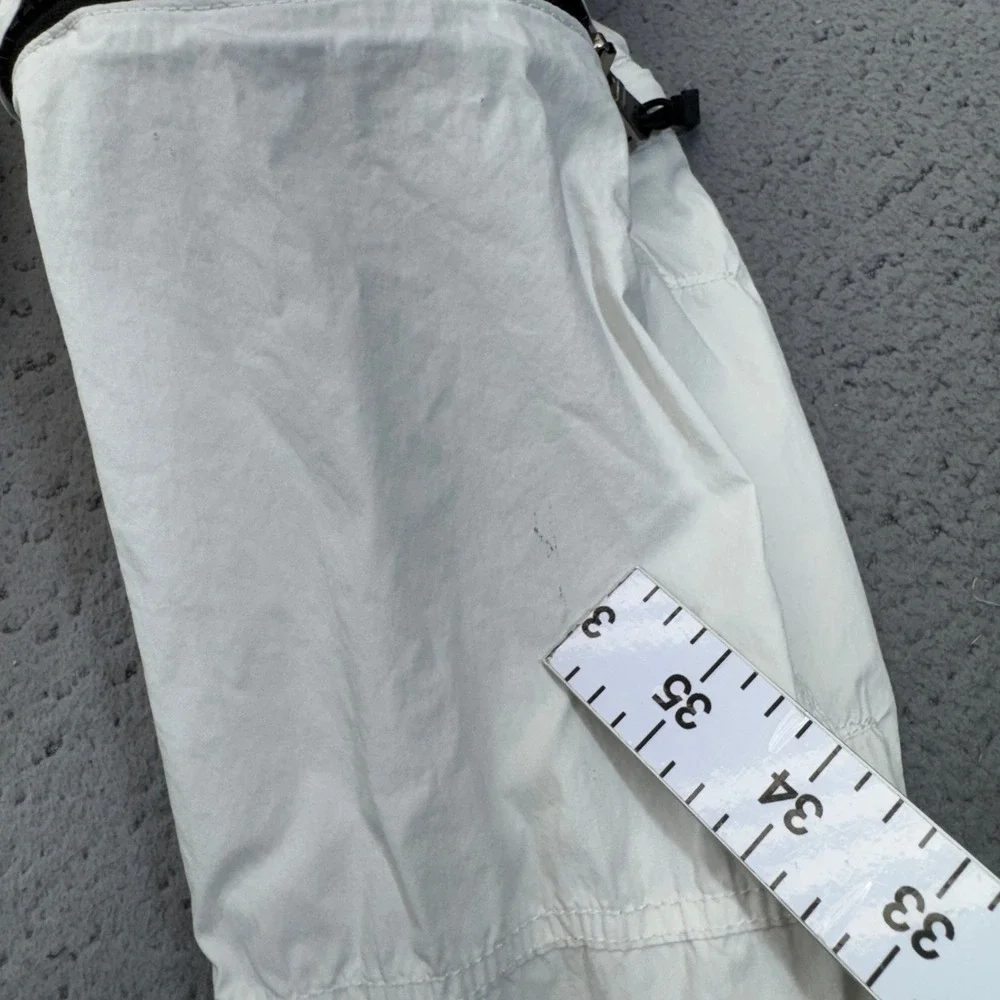 RLX Ralph Lauren Parachute Pants Womens 31R White‎ Convertible Cargo Y2K